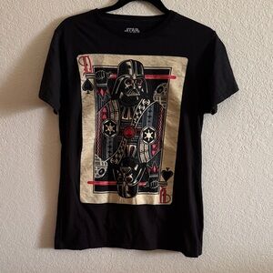 Star Wars  Darth Vader Playing Card Tee Shirt Top Size Large